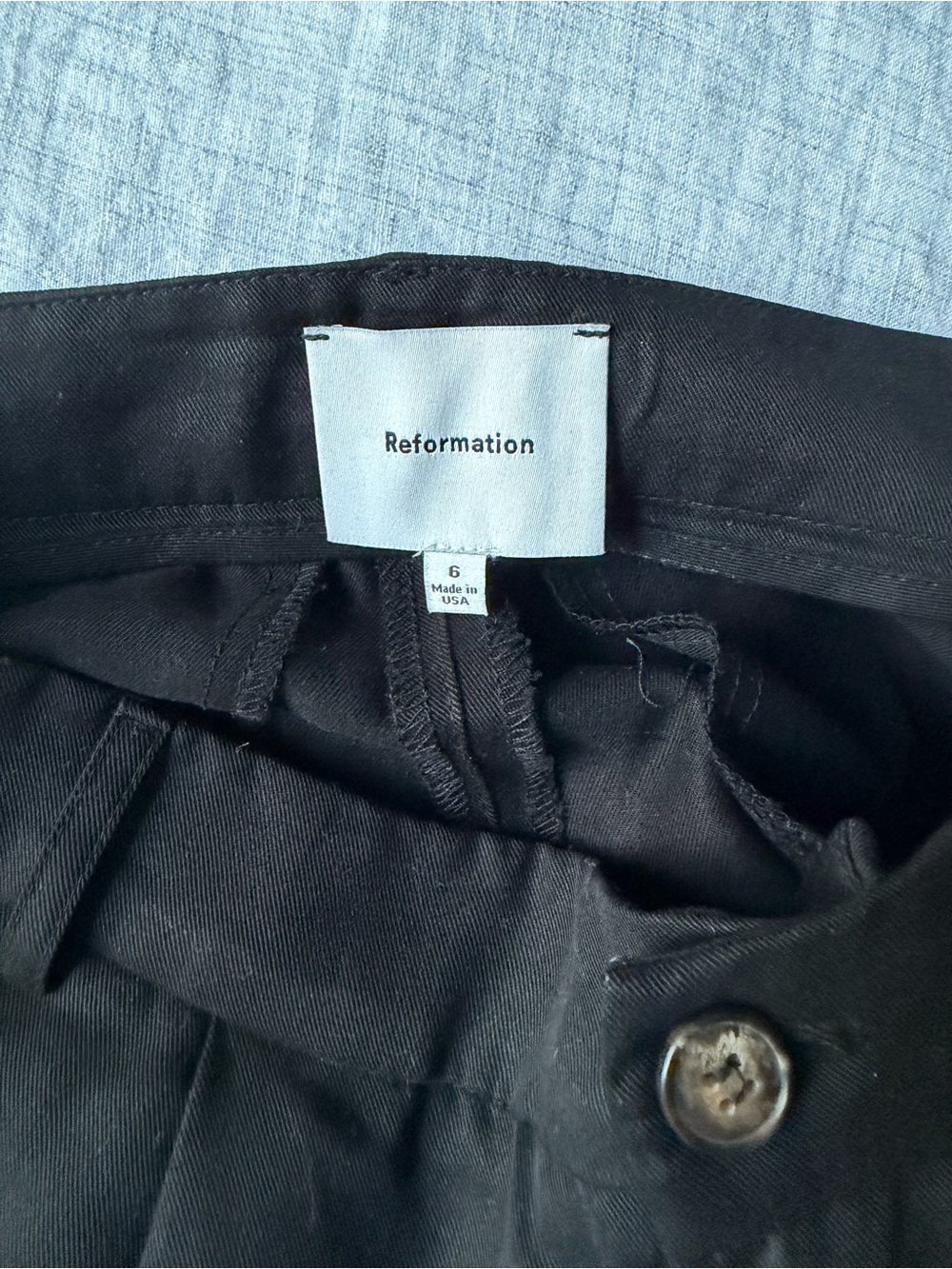 Reformation Black Men's Trousers